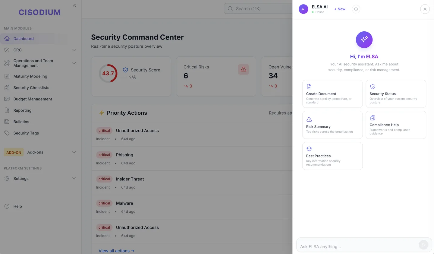 ELSA AI security assistant